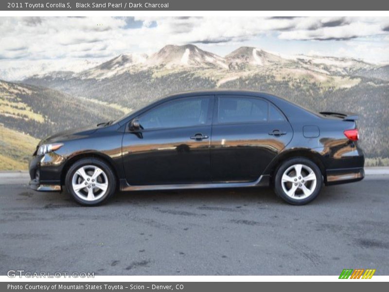 Black Sand Pearl / Dark Charcoal 2011 Toyota Corolla S