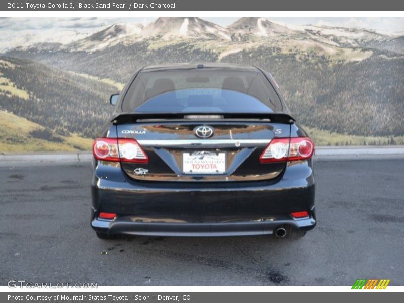 Black Sand Pearl / Dark Charcoal 2011 Toyota Corolla S