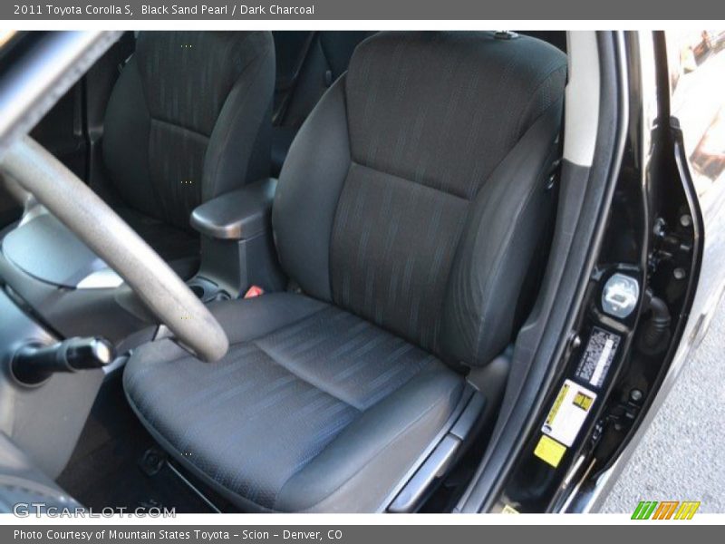 Black Sand Pearl / Dark Charcoal 2011 Toyota Corolla S