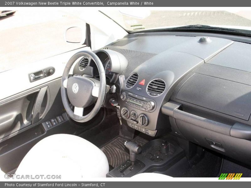 Campanella White / White 2007 Volkswagen New Beetle Triple White Convertible