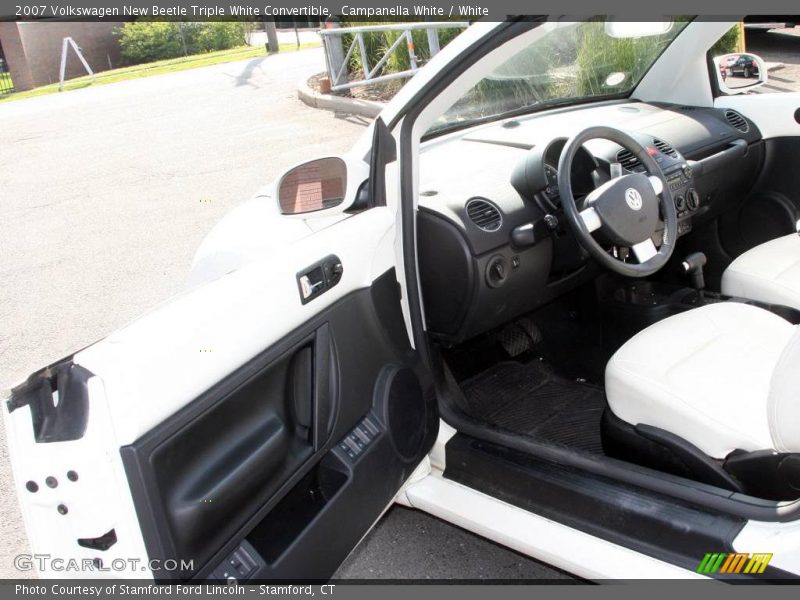 Campanella White / White 2007 Volkswagen New Beetle Triple White Convertible