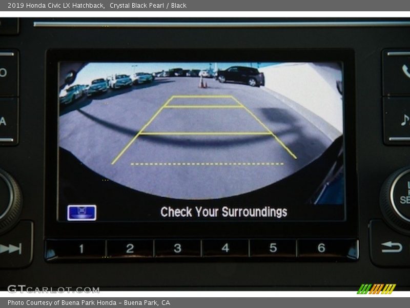 Crystal Black Pearl / Black 2019 Honda Civic LX Hatchback
