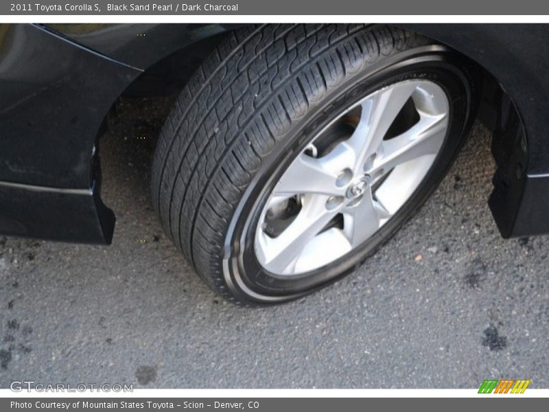 Black Sand Pearl / Dark Charcoal 2011 Toyota Corolla S