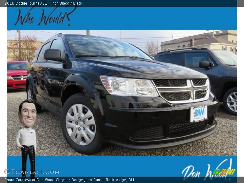 Pitch Black / Black 2018 Dodge Journey SE