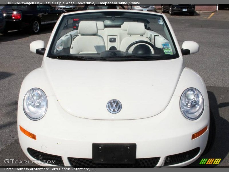 Campanella White / White 2007 Volkswagen New Beetle Triple White Convertible