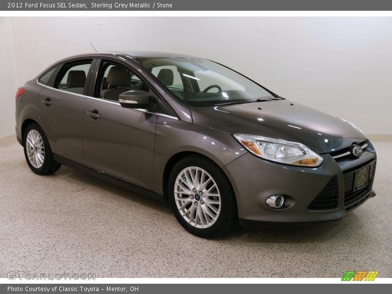 Sterling Grey Metallic / Stone 2012 Ford Focus SEL Sedan