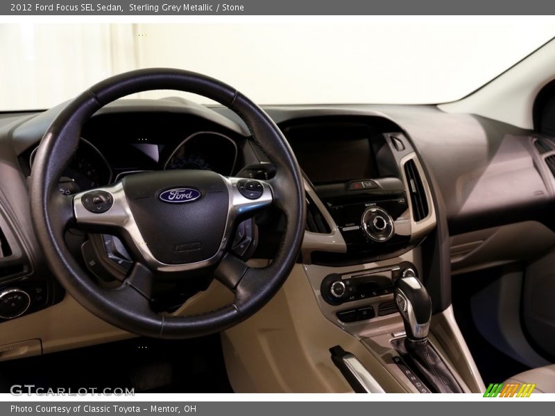 Sterling Grey Metallic / Stone 2012 Ford Focus SEL Sedan