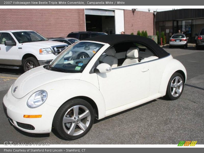 Campanella White / White 2007 Volkswagen New Beetle Triple White Convertible