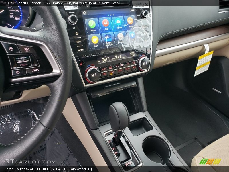 Controls of 2019 Outback 3.6R Limited