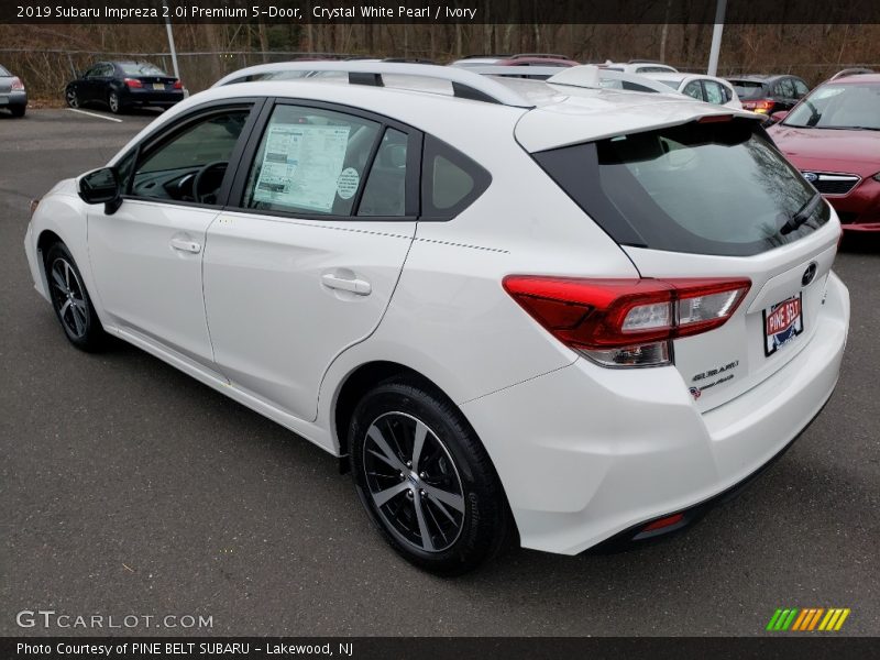 Crystal White Pearl / Ivory 2019 Subaru Impreza 2.0i Premium 5-Door