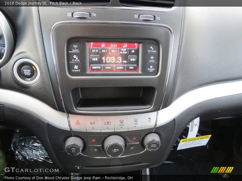 Pitch Black / Black 2018 Dodge Journey SE