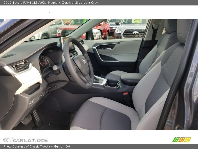  2019 RAV4 XLE AWD Light Gray Interior