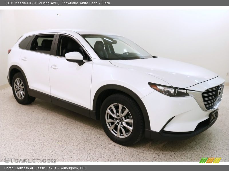 Snowflake White Pearl / Black 2016 Mazda CX-9 Touring AWD