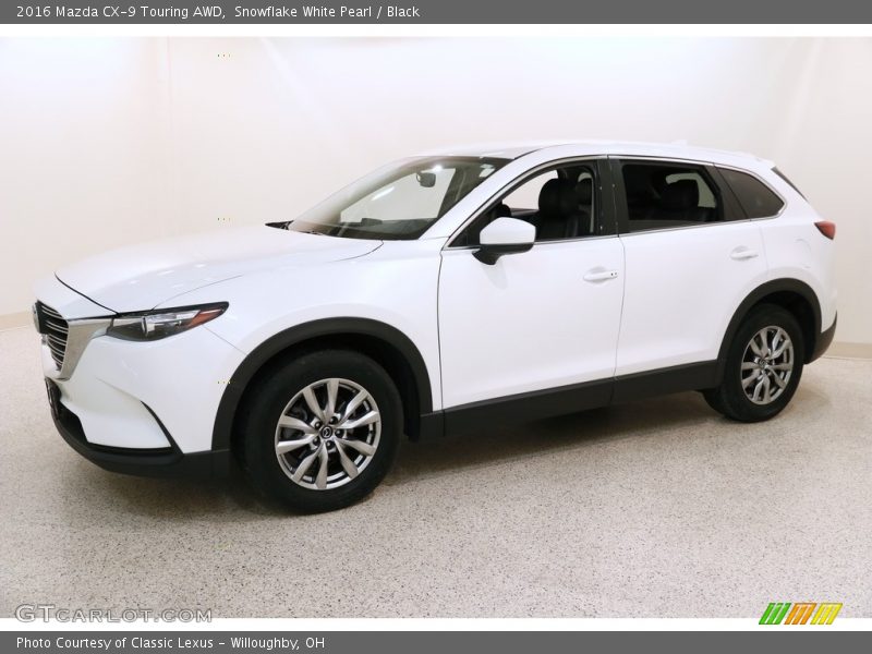 Snowflake White Pearl / Black 2016 Mazda CX-9 Touring AWD