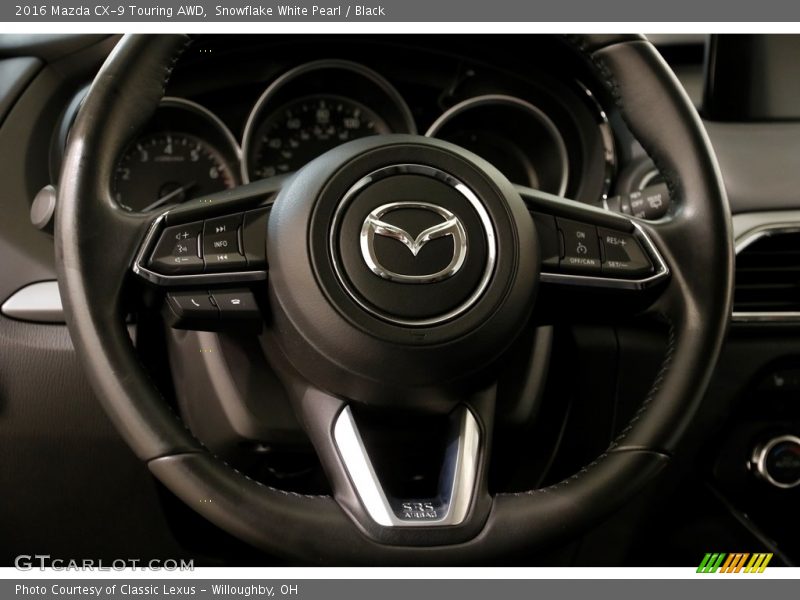 Snowflake White Pearl / Black 2016 Mazda CX-9 Touring AWD