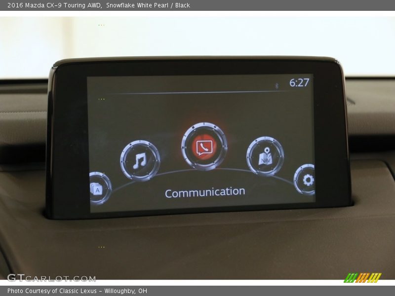 Snowflake White Pearl / Black 2016 Mazda CX-9 Touring AWD