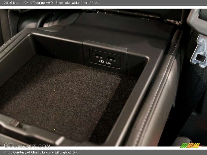 Snowflake White Pearl / Black 2016 Mazda CX-9 Touring AWD