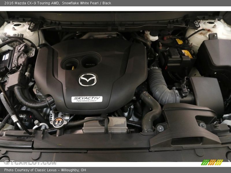 Snowflake White Pearl / Black 2016 Mazda CX-9 Touring AWD