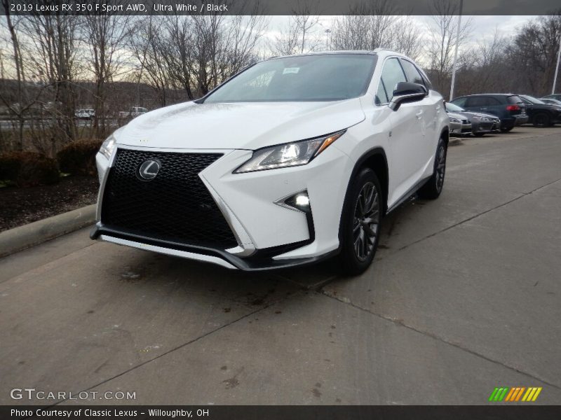 Ultra White / Black 2019 Lexus RX 350 F Sport AWD