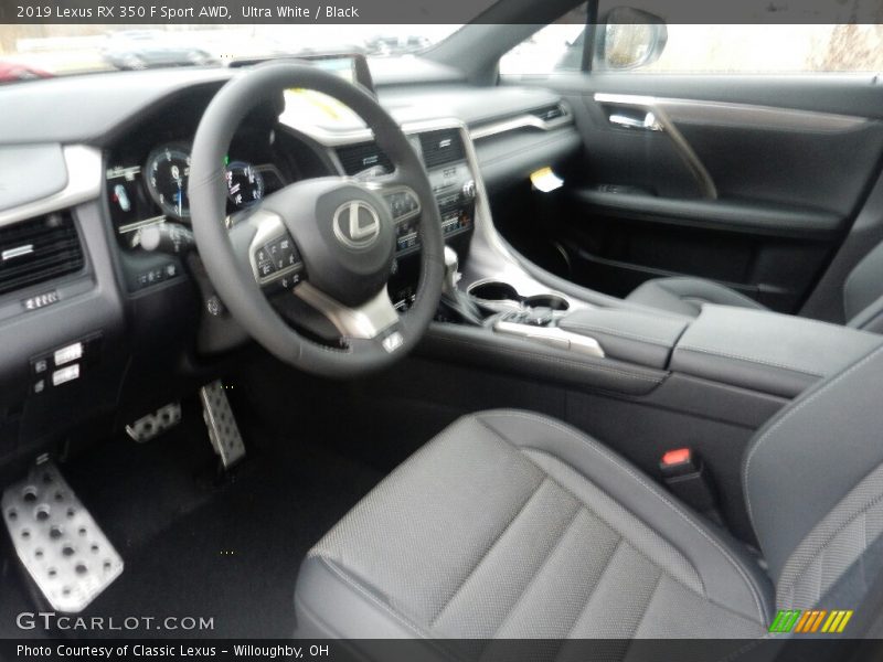 Ultra White / Black 2019 Lexus RX 350 F Sport AWD