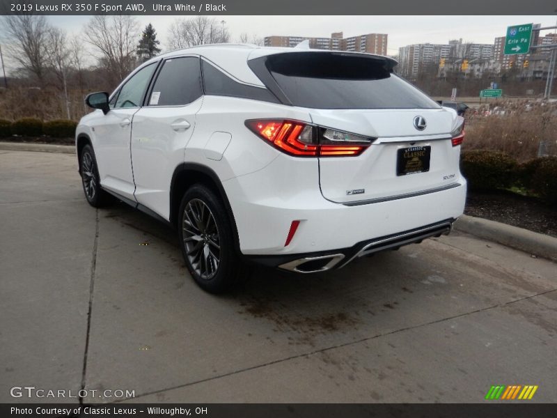 Ultra White / Black 2019 Lexus RX 350 F Sport AWD