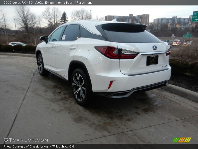 Eminent White Pearl / Parchment 2019 Lexus RX 450h AWD