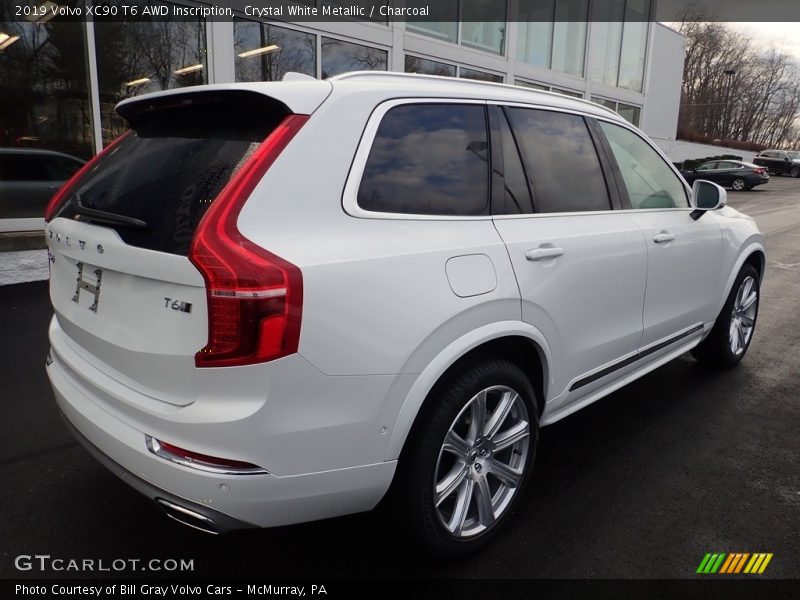 Crystal White Metallic / Charcoal 2019 Volvo XC90 T6 AWD Inscription