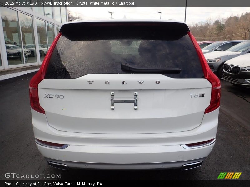 Crystal White Metallic / Charcoal 2019 Volvo XC90 T6 AWD Inscription