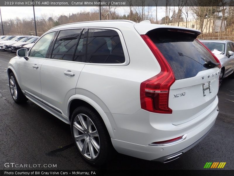 Crystal White Metallic / Charcoal 2019 Volvo XC90 T6 AWD Inscription