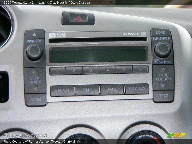 Magnetic Gray Metallic / Dark Charcoal 2009 Toyota Matrix S