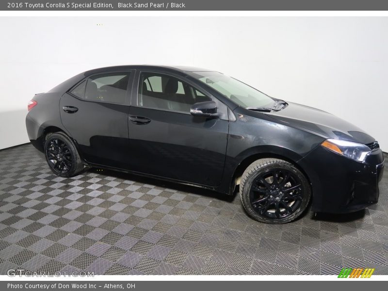 Black Sand Pearl / Black 2016 Toyota Corolla S Special Edition