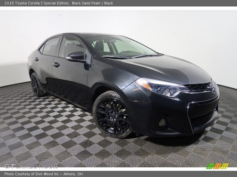 Black Sand Pearl / Black 2016 Toyota Corolla S Special Edition