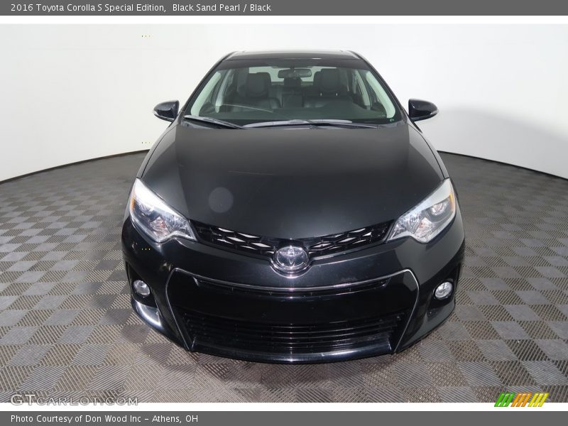 Black Sand Pearl / Black 2016 Toyota Corolla S Special Edition