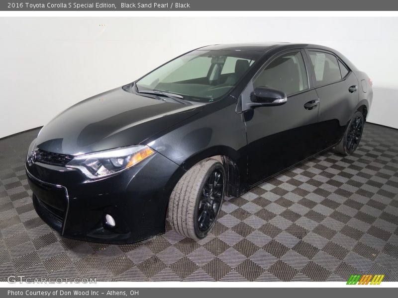 Black Sand Pearl / Black 2016 Toyota Corolla S Special Edition