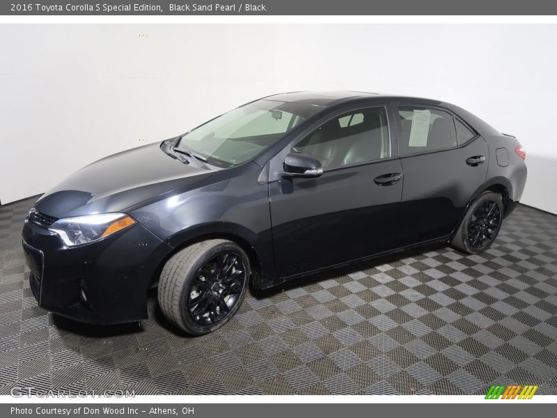Black Sand Pearl / Black 2016 Toyota Corolla S Special Edition
