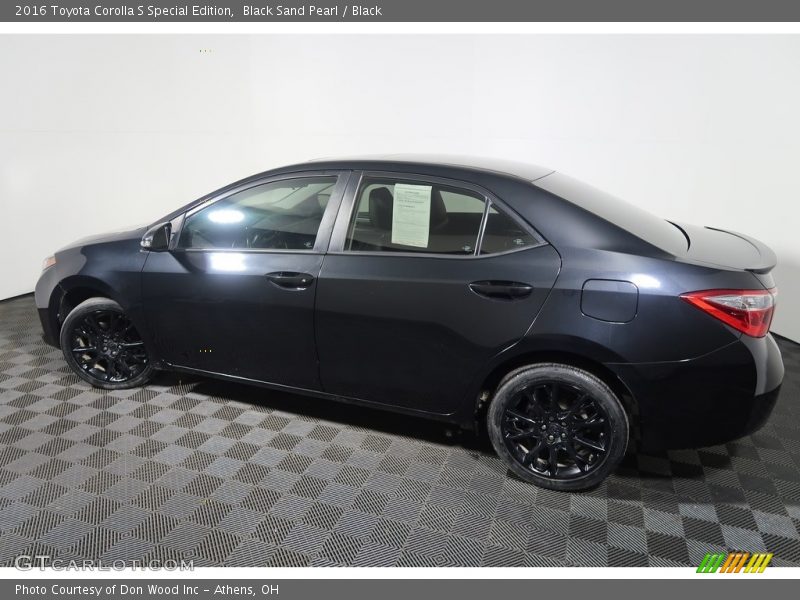 Black Sand Pearl / Black 2016 Toyota Corolla S Special Edition