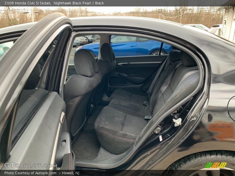 Nighthawk Black Pearl / Black 2008 Honda Civic Si Sedan
