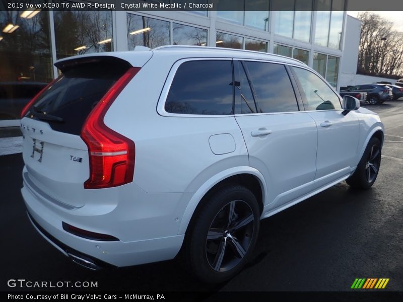Crystal White Metallic / Charcoal 2019 Volvo XC90 T6 AWD R-Design