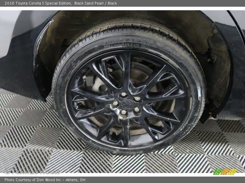 Black Sand Pearl / Black 2016 Toyota Corolla S Special Edition
