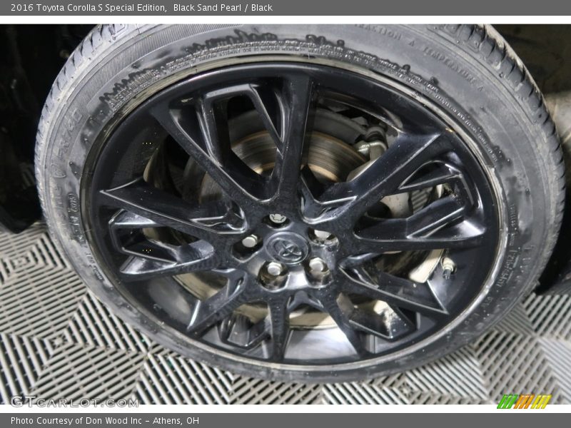 Black Sand Pearl / Black 2016 Toyota Corolla S Special Edition