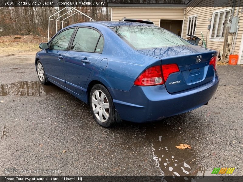 Atomic Blue Metallic / Gray 2006 Honda Civic LX Sedan