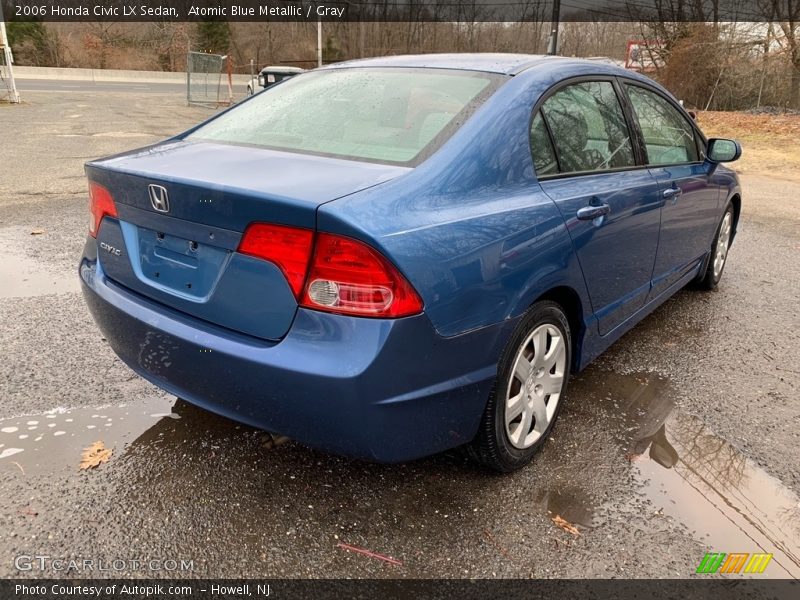 Atomic Blue Metallic / Gray 2006 Honda Civic LX Sedan