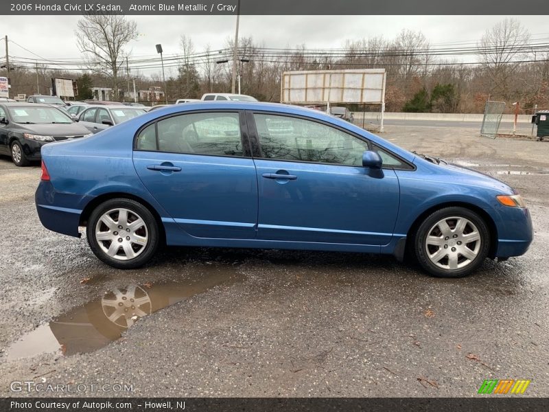 Atomic Blue Metallic / Gray 2006 Honda Civic LX Sedan