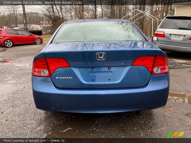 Atomic Blue Metallic / Gray 2006 Honda Civic LX Sedan