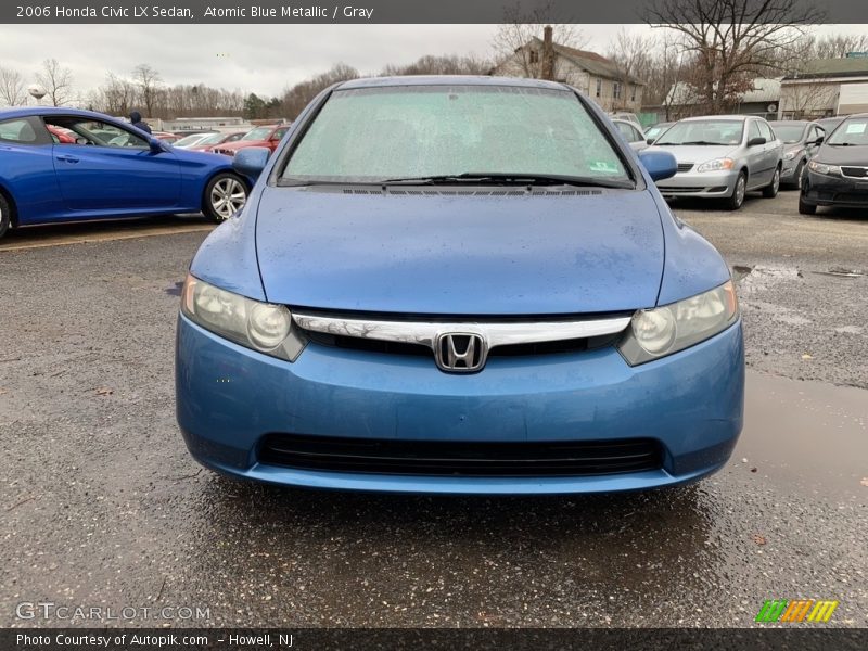 Atomic Blue Metallic / Gray 2006 Honda Civic LX Sedan