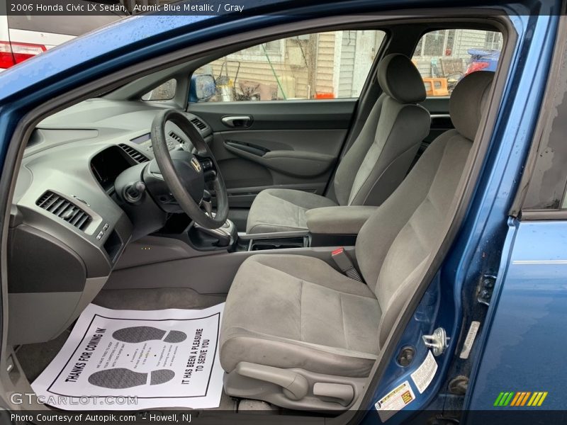 Atomic Blue Metallic / Gray 2006 Honda Civic LX Sedan