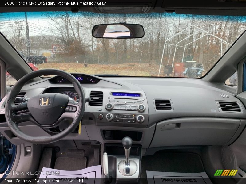 Atomic Blue Metallic / Gray 2006 Honda Civic LX Sedan