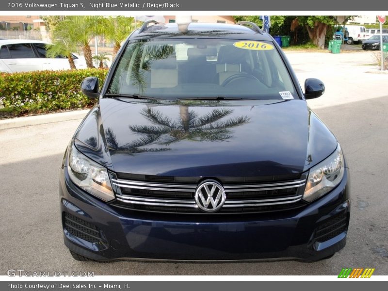Night Blue Metallic / Beige/Black 2016 Volkswagen Tiguan S