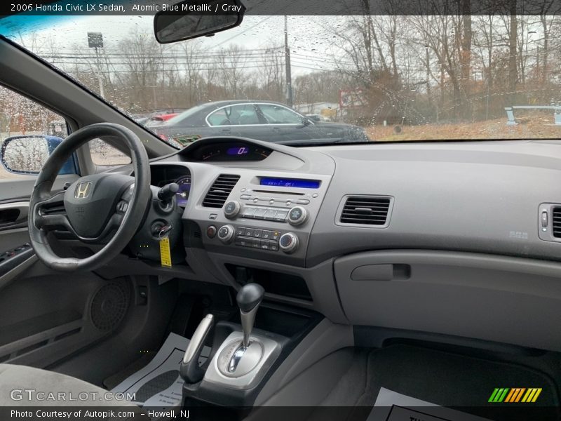 Atomic Blue Metallic / Gray 2006 Honda Civic LX Sedan
