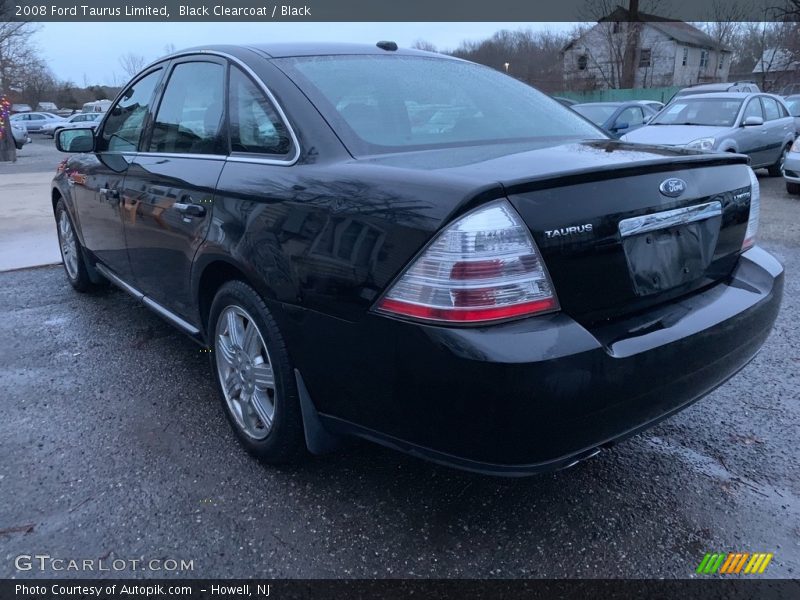 Black Clearcoat / Black 2008 Ford Taurus Limited